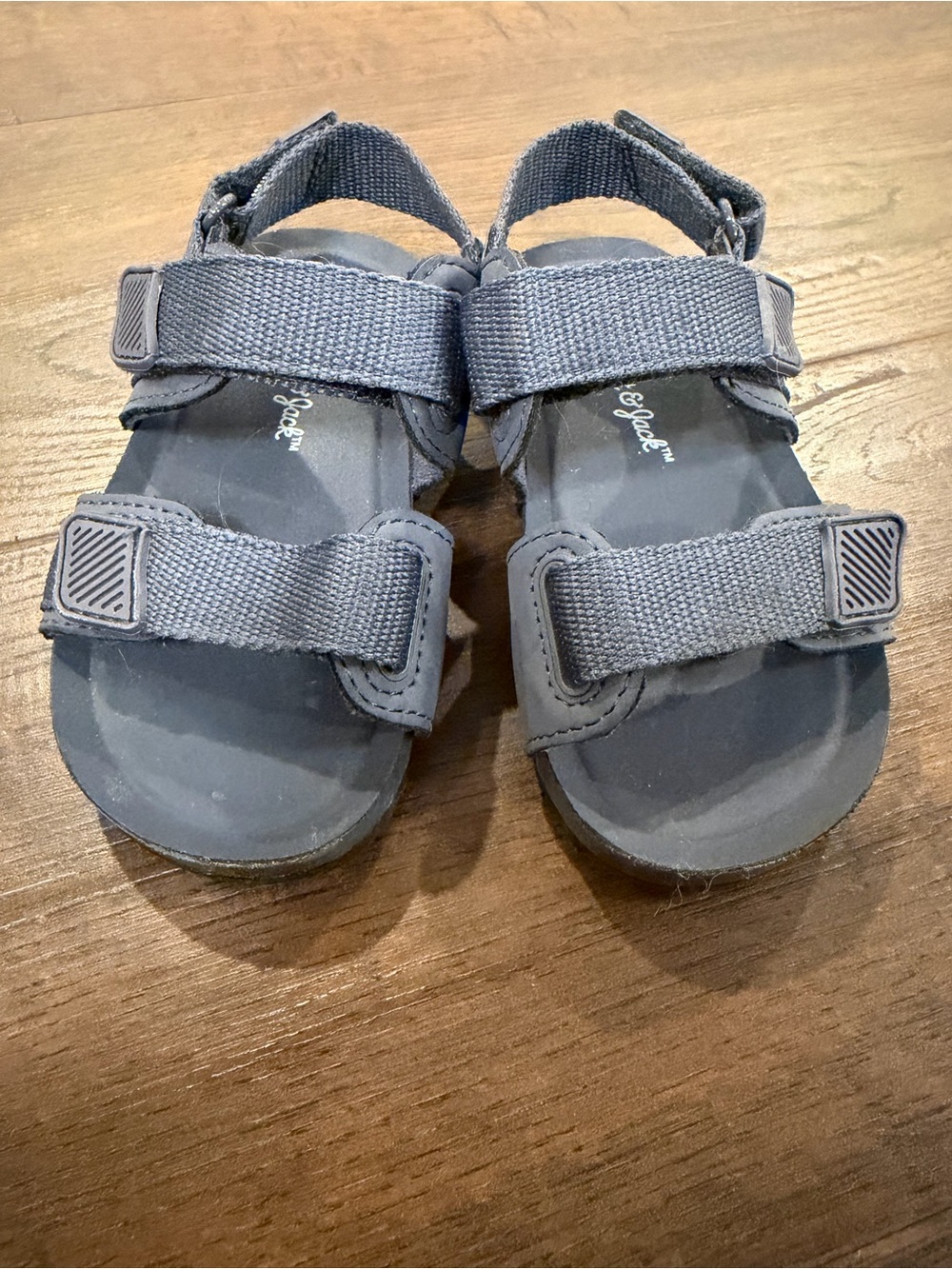 Cat & Jack Navy Adjustable Double-Strap Kids Sandals